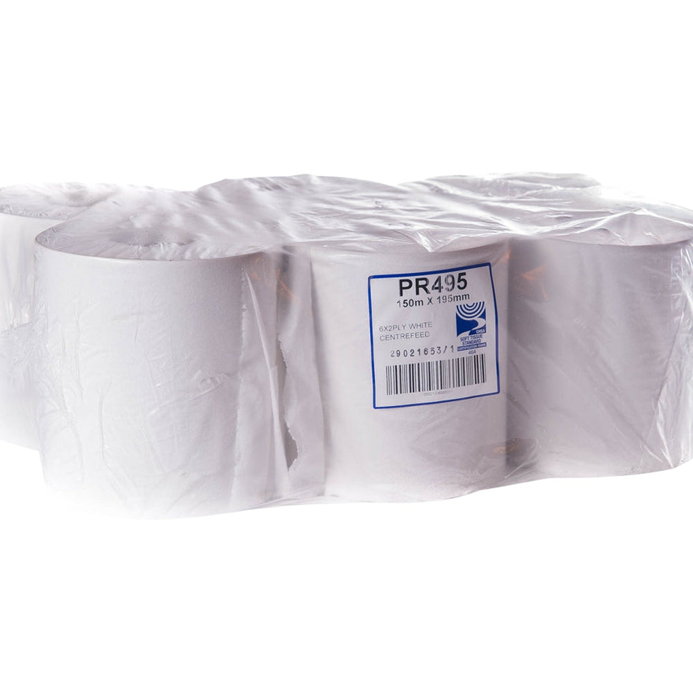 MJ15060R - MINI JUMBO TOILET ROLLS 2 PLY (12 PACK)
