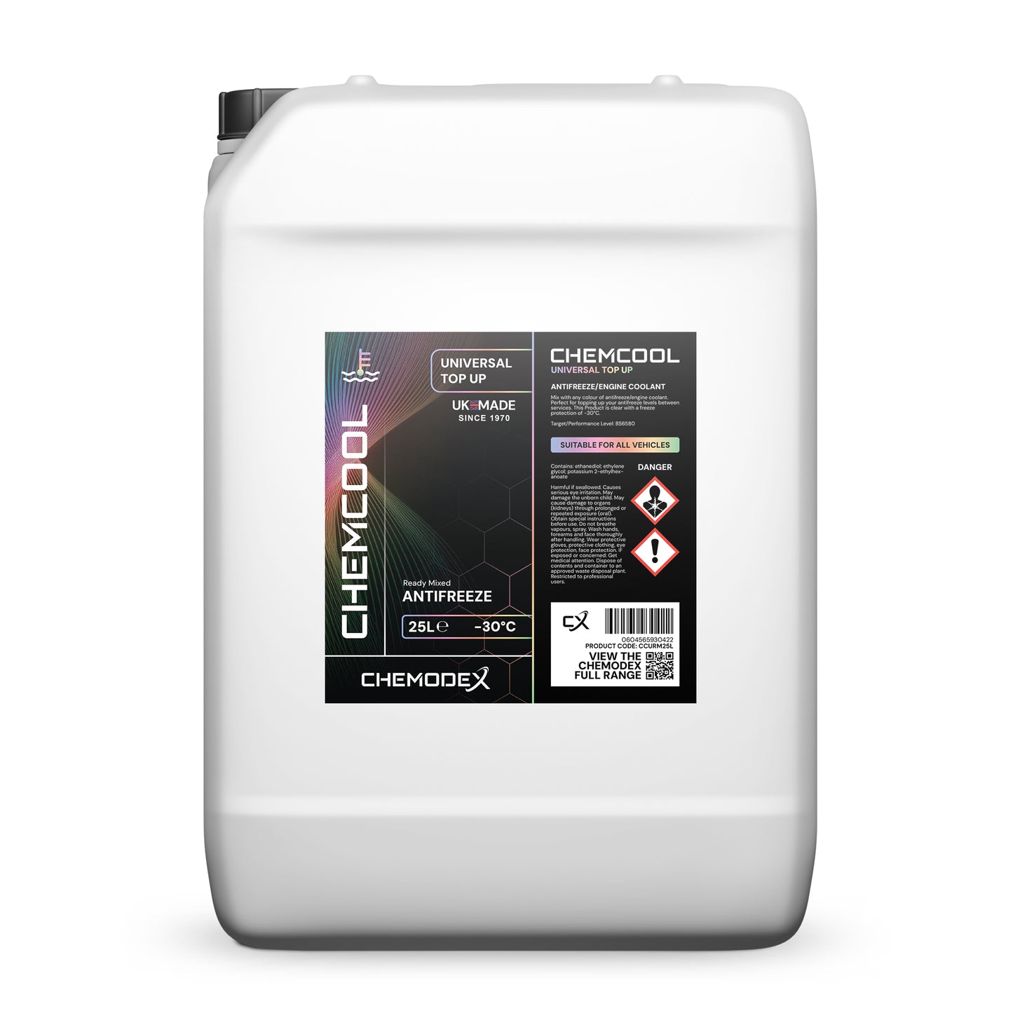 Chemodex ChemCool Universal: The Ultimate Antifreeze & Coolant Top-Up for All Vehicle Types - Various Sizes