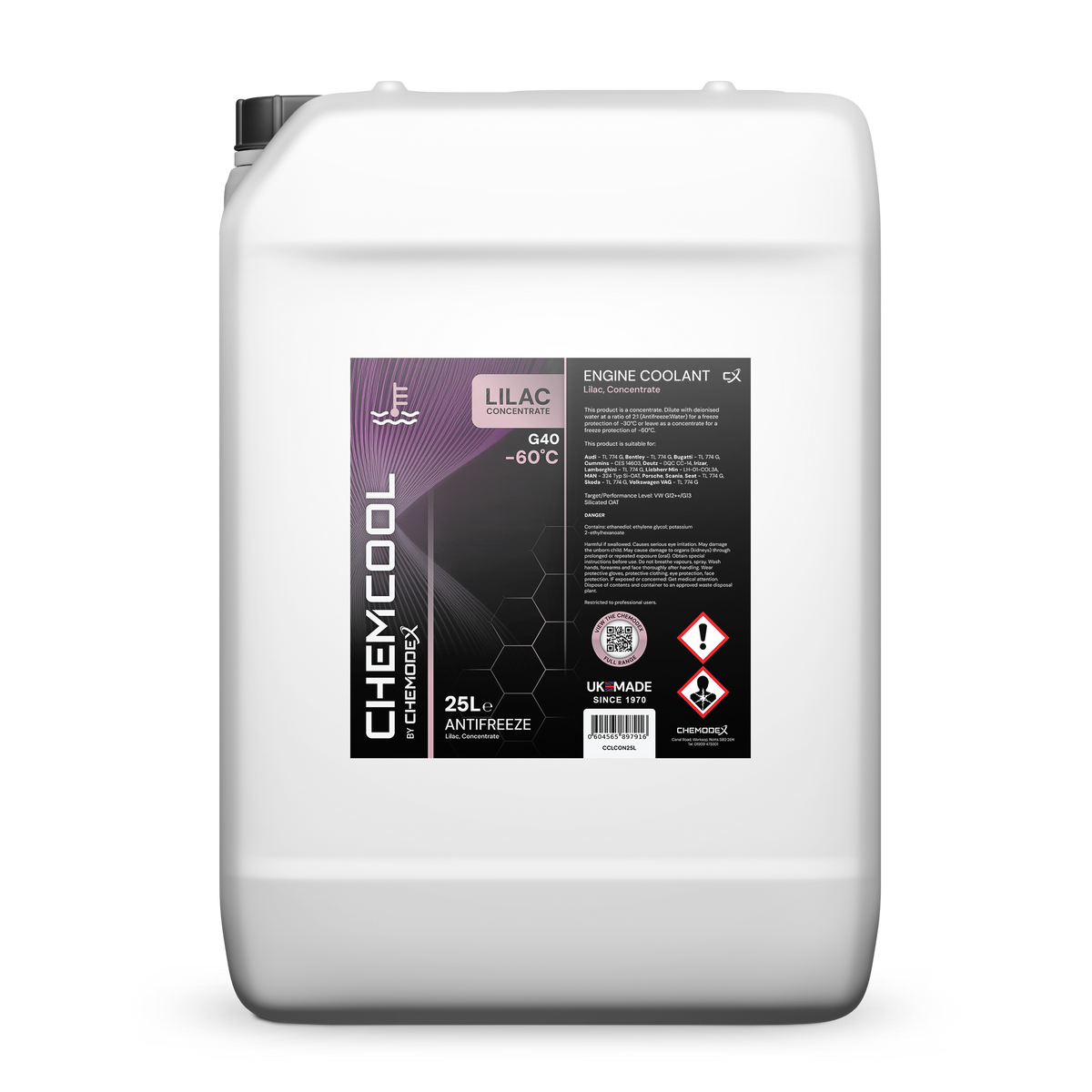 ChemCool Lilac Concentrated (-60°C) Coolant 25 Litres
