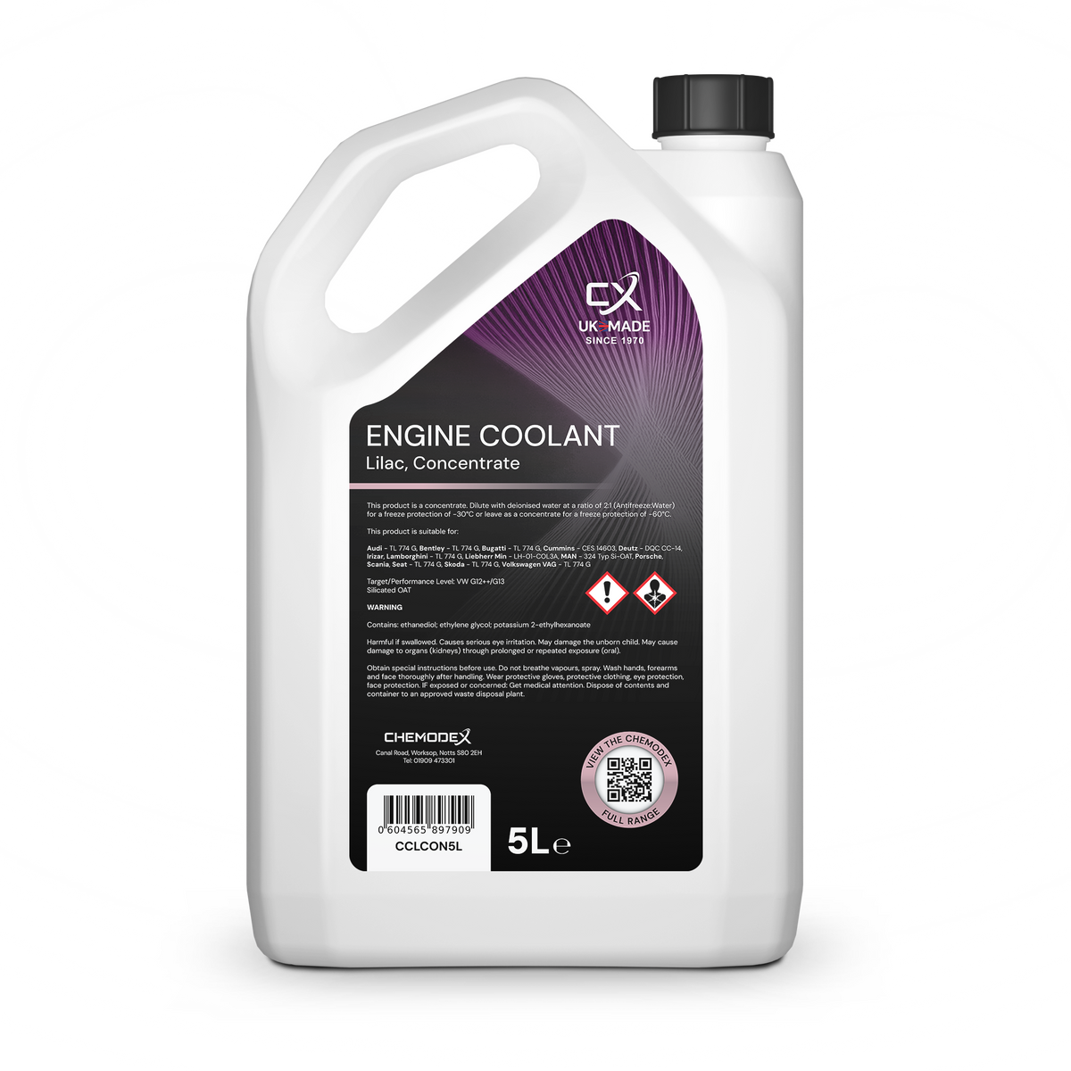 ChemCool Lilac Concentrated (-60°C) Coolant 5 Litres