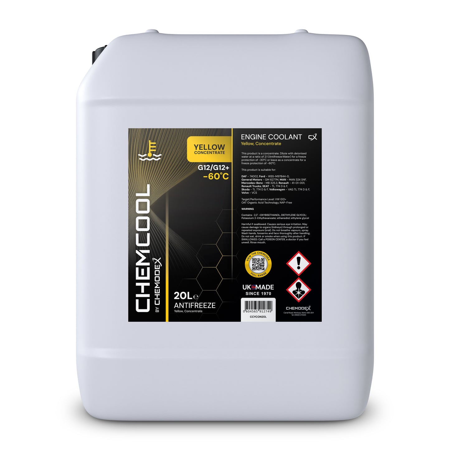 Chemcool Yellow -60°C - Concentrate Antifreeze