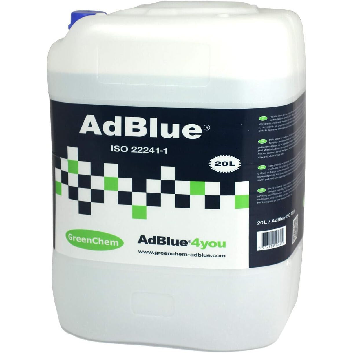 Greenchem AdBlue Universal Cars & Vans AdBlue 20L 20 Litre With