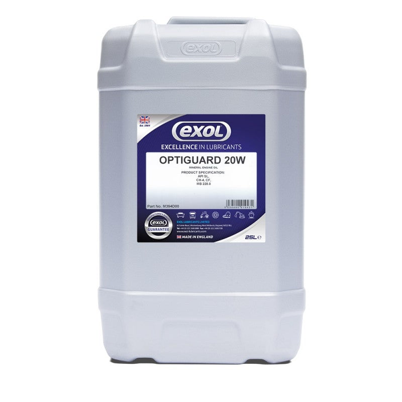 EXOL Optiguard 20W Engine Oil (M394) 25 Litres