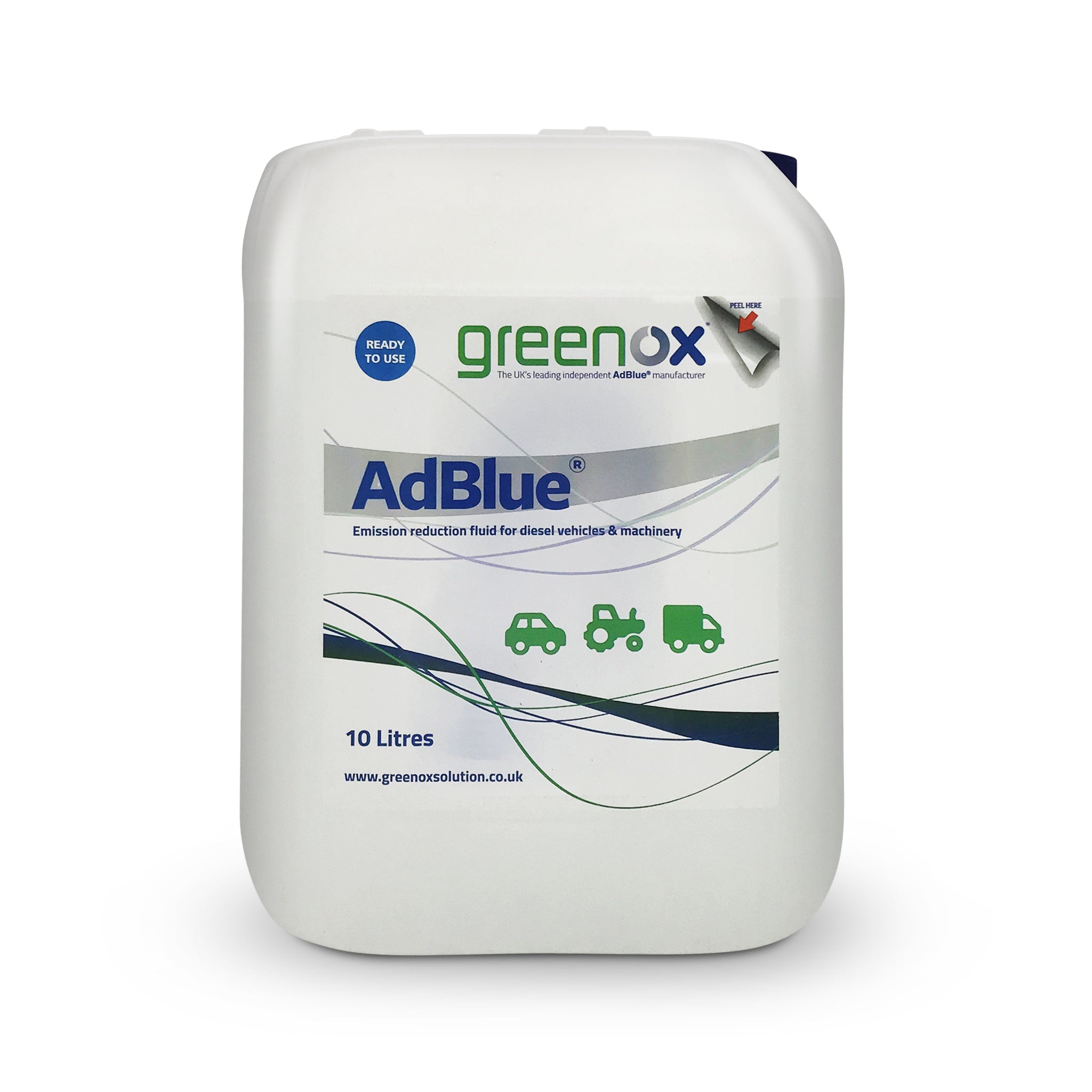 Greenox AdBlue 10L - High-Purity Diesel Exhaust Fluid (ISO 22241