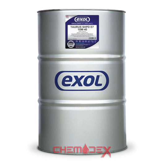 Exol Lubricants Taurus SHPD E7 15W-40 205 Litres High Performance Diesel Engine Oil
