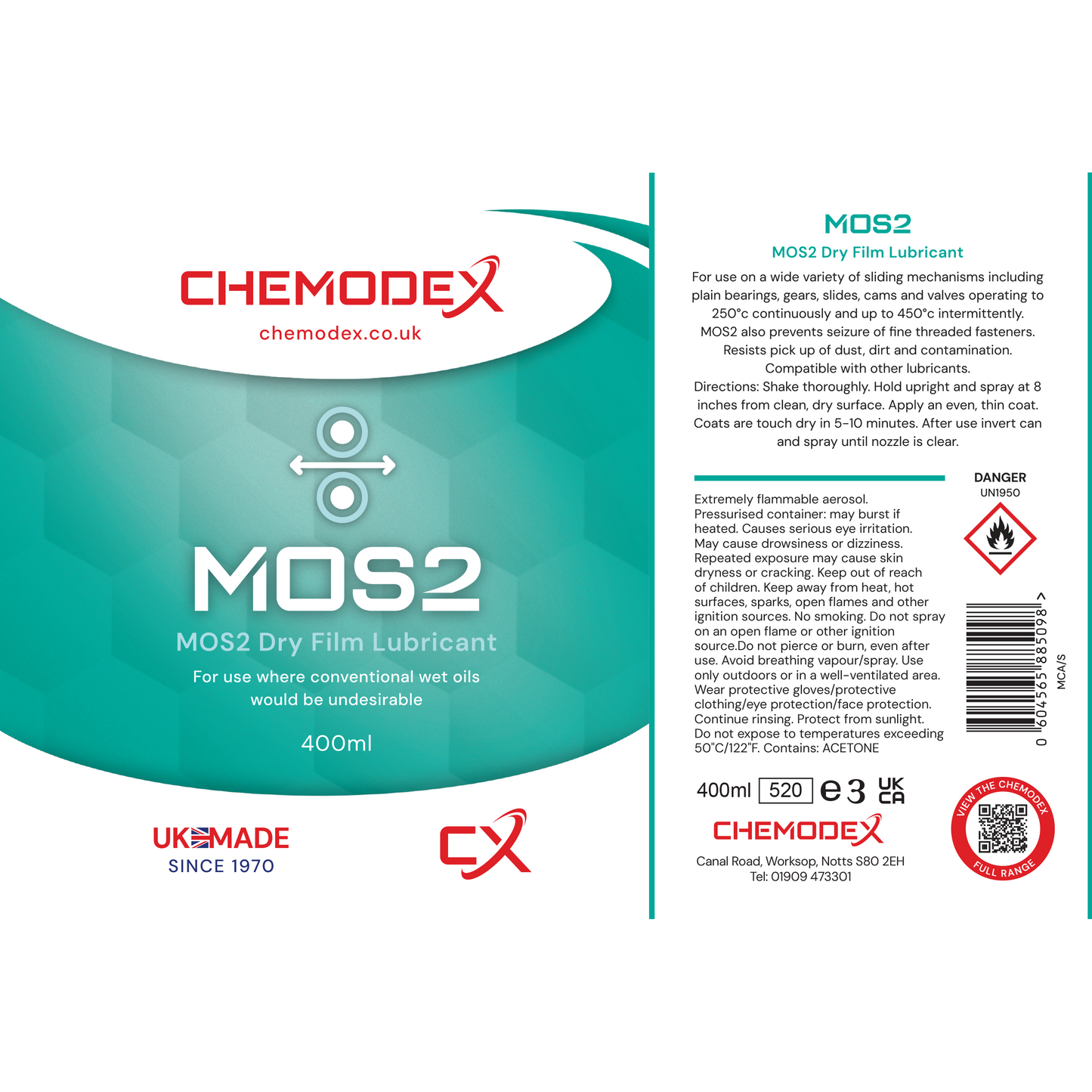 MOS2 – Molybdenum disulphide – Dry Film Lubricant