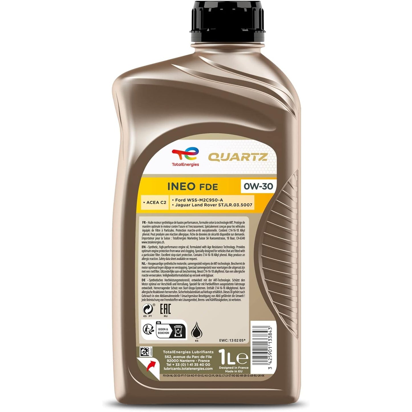 TotalEnergies Quartz Ineo FDE 0W-30 Engine Oil - 1 Litres