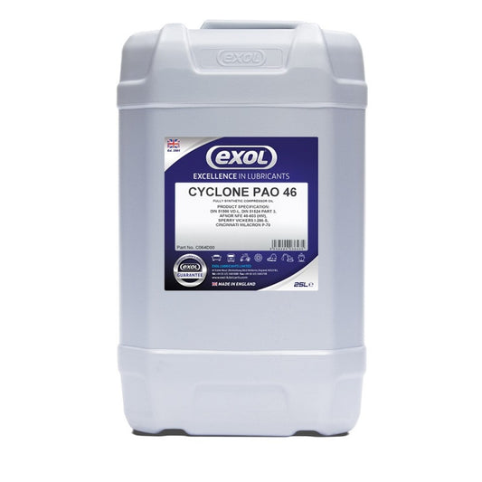 EXOL CYCLONE PAO 46 Fully Synthetic Compressor Oil (C064) 