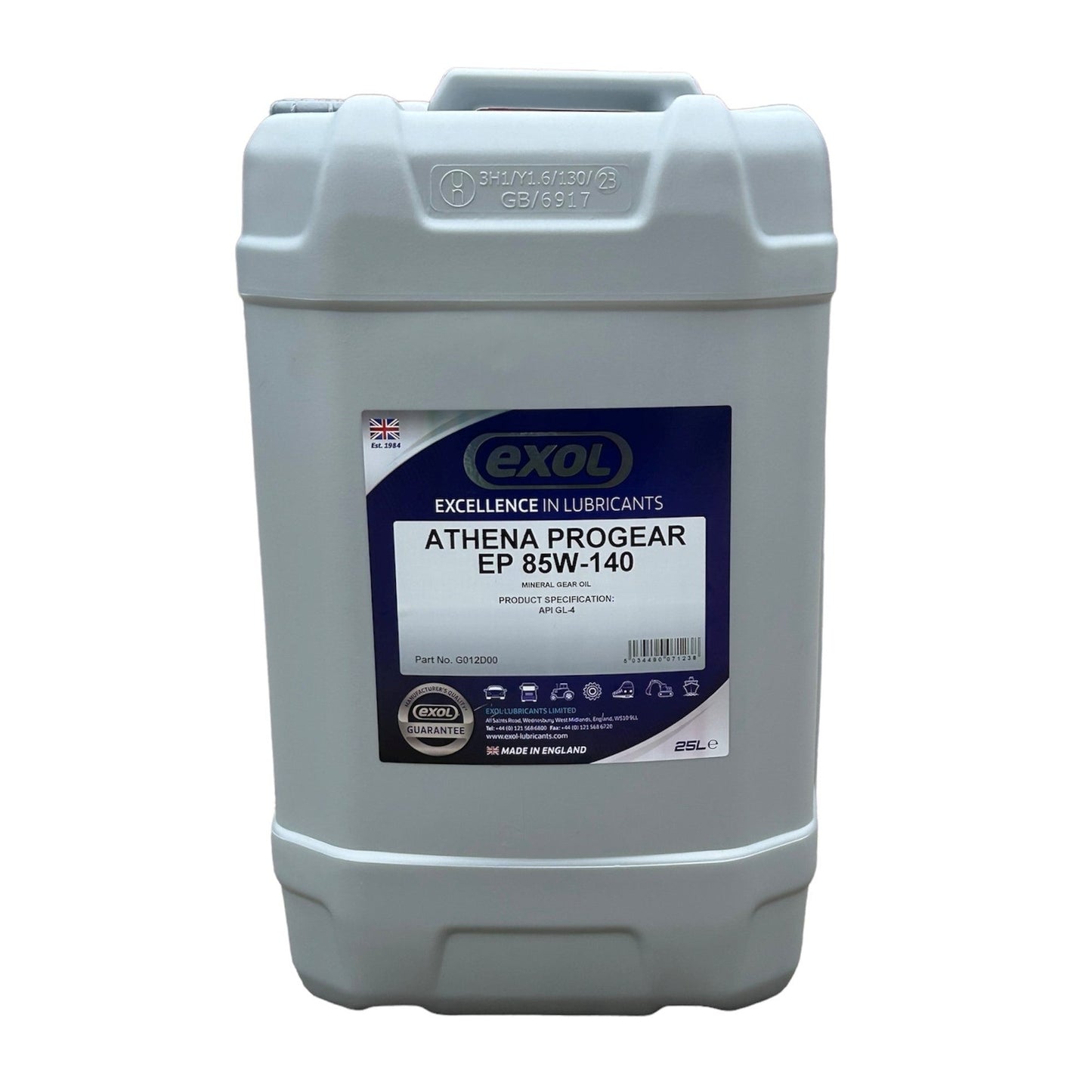 Exol Athena Progear EP 85W-140 Gear Oil G012- 25 Litres