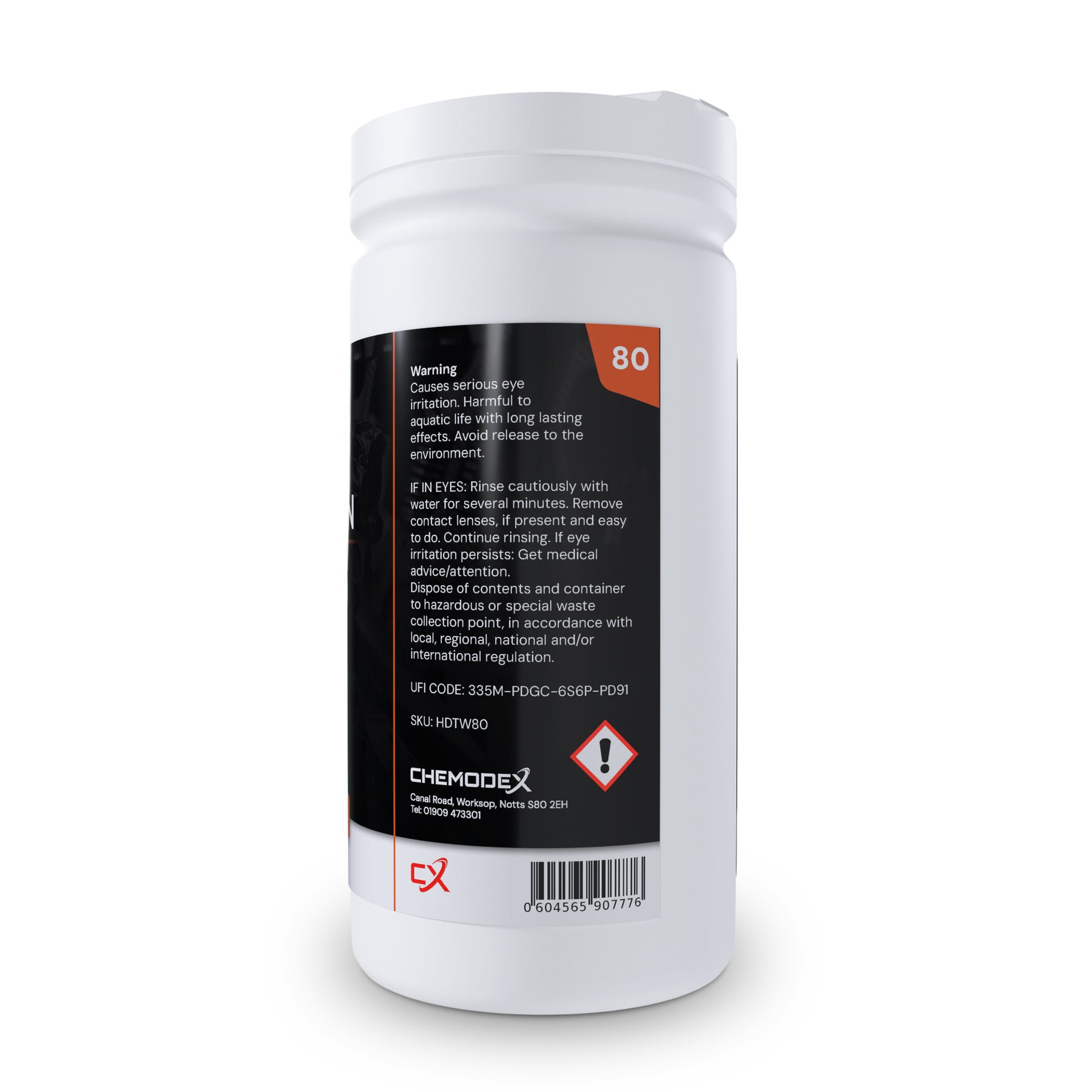 Chemclean Heavy Duty Textured Wipes (80 Pack) - Heavy Duty For DIY, Industrial - Oil Based Products Cleaner - Hand Safe - Various Sizes