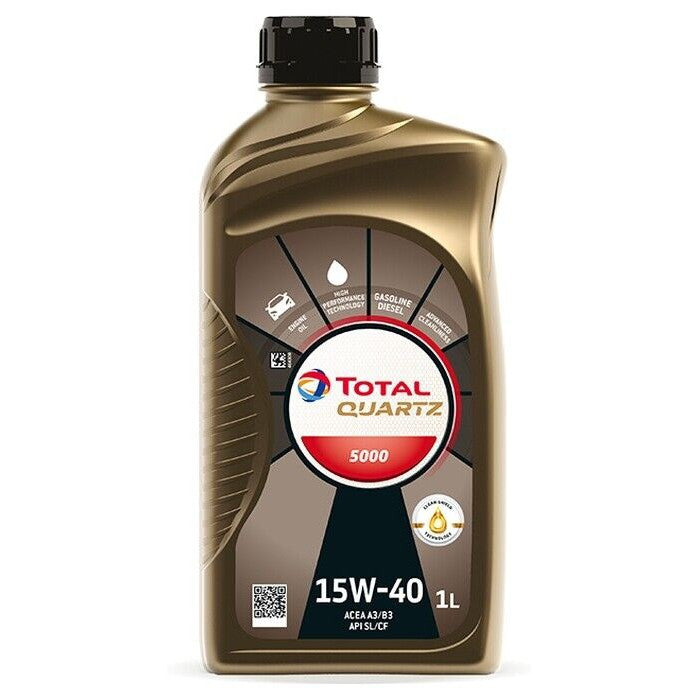 TotalEnergies Quartz 5000 15W-40 Engine Oil - 1 Litre