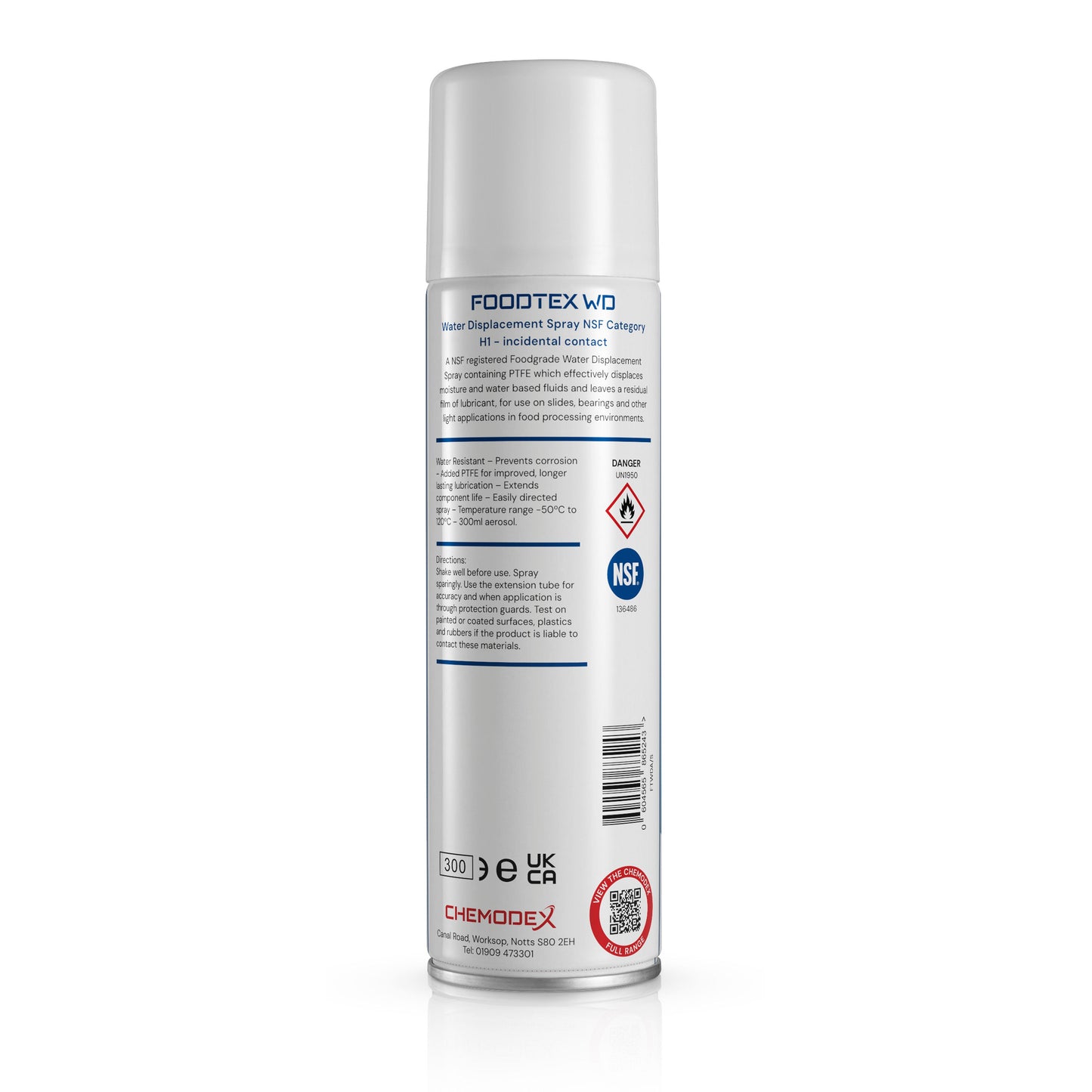 Chemodex FOODTEX Water Displacement WD - 300ml Aerosol