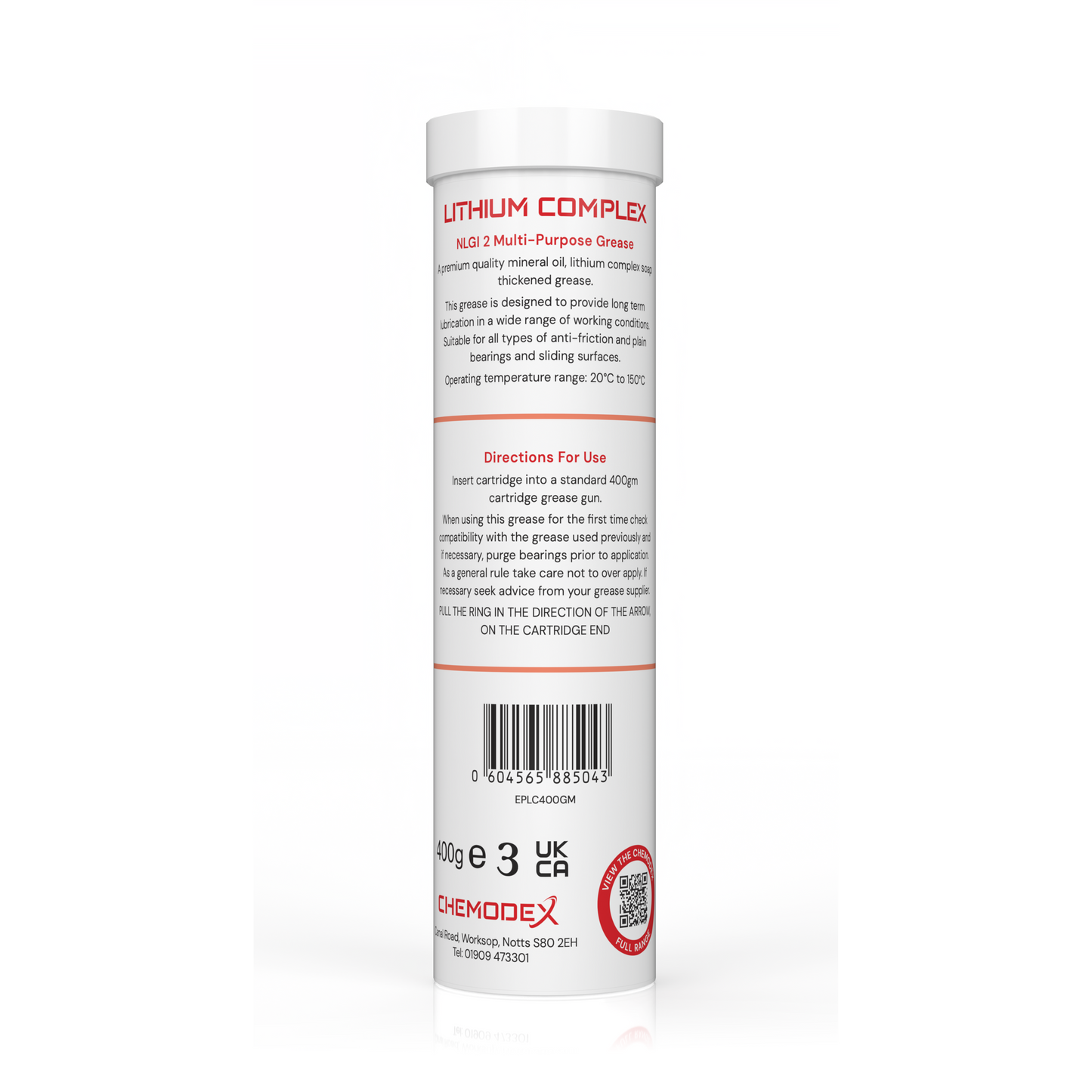 Chemodex Multipurpose NLGI 2 Lithium Complex EP2 Grease -2 x 400G