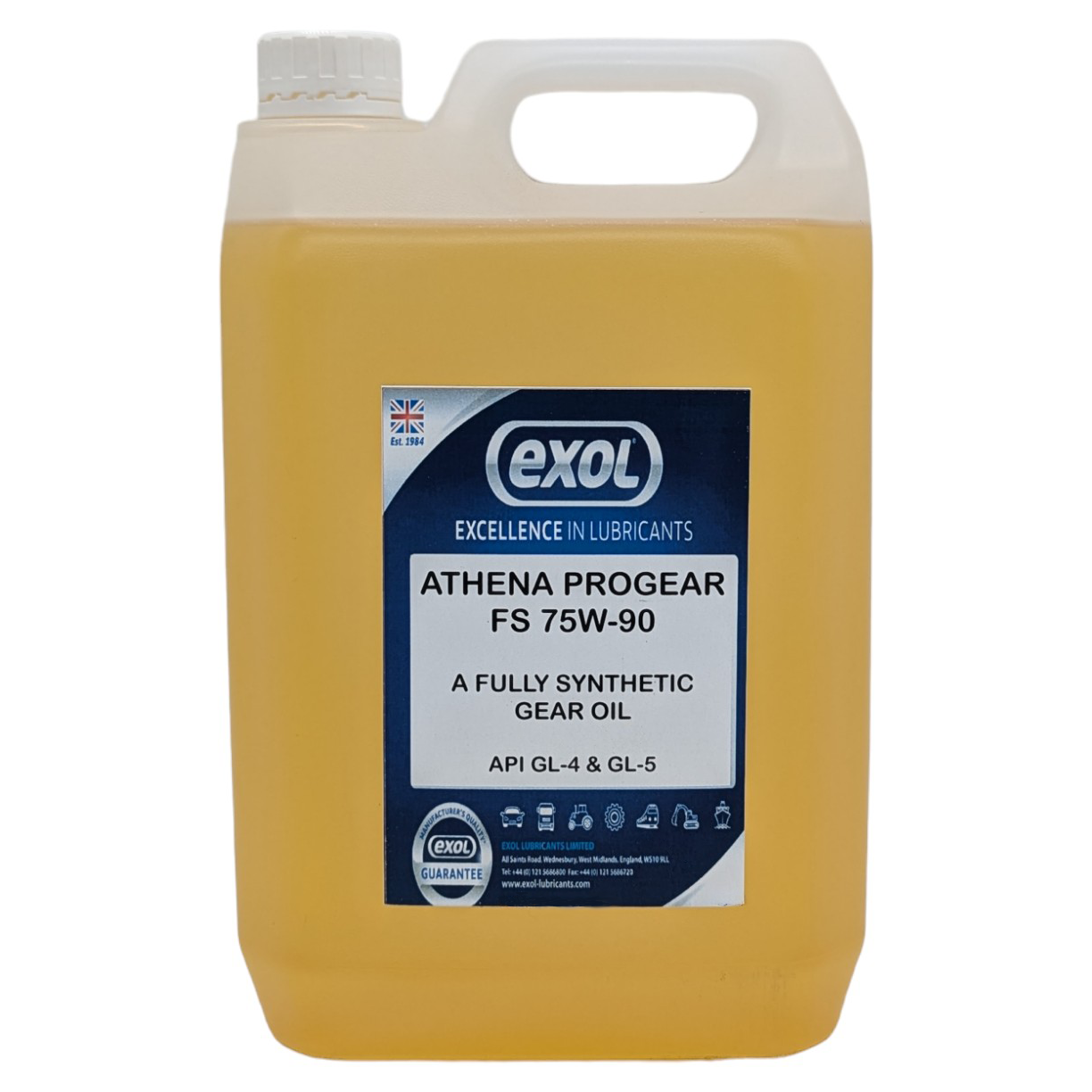 EXOL Athena Progear FS 75W-90 Gear Oil (G159)- 5 Litres