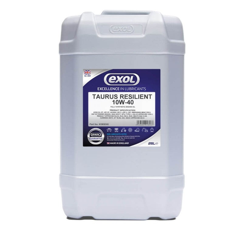 EXOL TAURUS RESILIENT 10W-40 FULLY SYNTHETIC ENGINE OIL (M385)