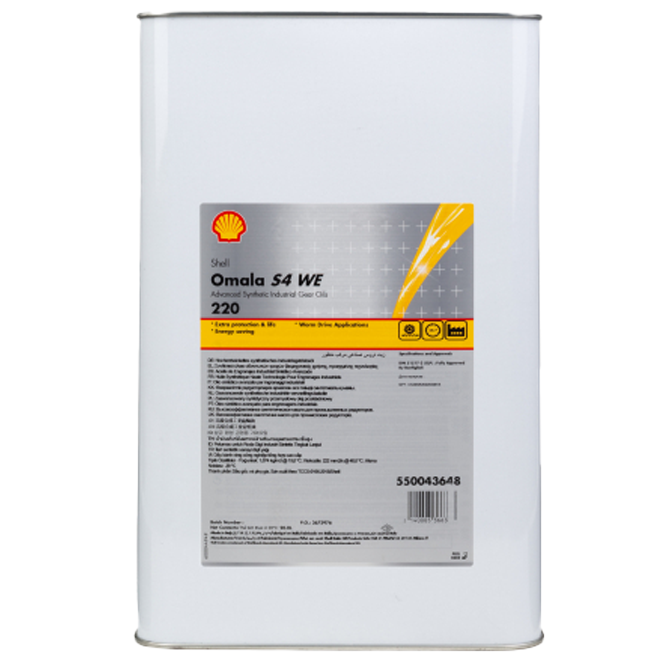 Shell Omala S4 WE 220 Synthetic Gear Oil - 20 Litres