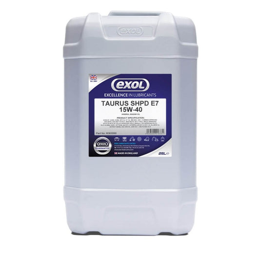 Exol Taurus SHPD E7 15W-40 Engine Oil M363 - 25 Litres