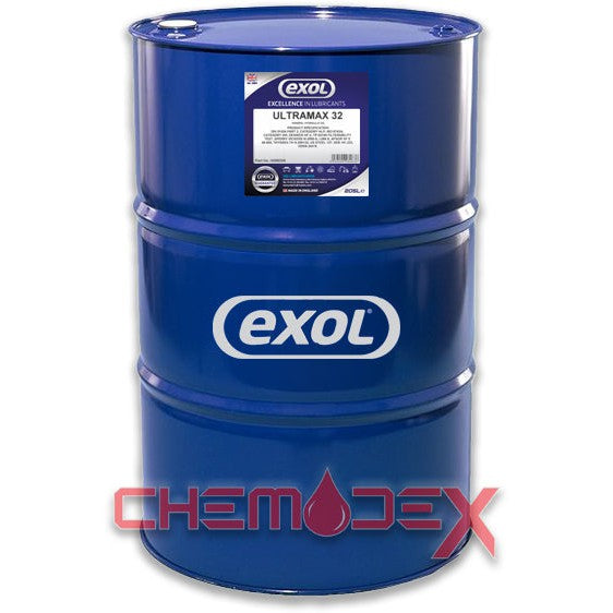 EXOL ULTRAMAX 32 HYDRAULIC OIL - 205 LITRES BY EXOL LUBRICANTS PREMIUM FLUID