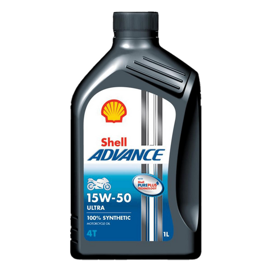 Shell Advance 4T Ultra 15W-50 4-Stroke Motorcycle Oil - 1 Litre
