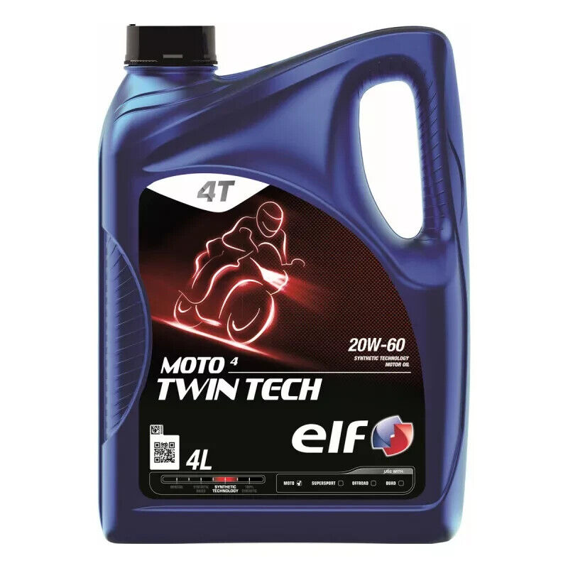 TotalEnergies ELF Moto 4 Twin Tech 20W-60 Engine Oil 4 Litre