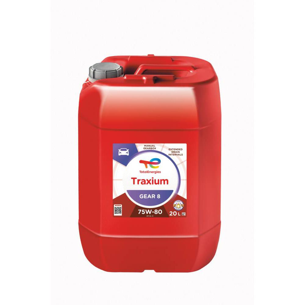 TotalEnergies Traxium Gear 8 75W-80 Transmission Oil 20 Litres - High-Performance Gear Oil for Manual Transmissions