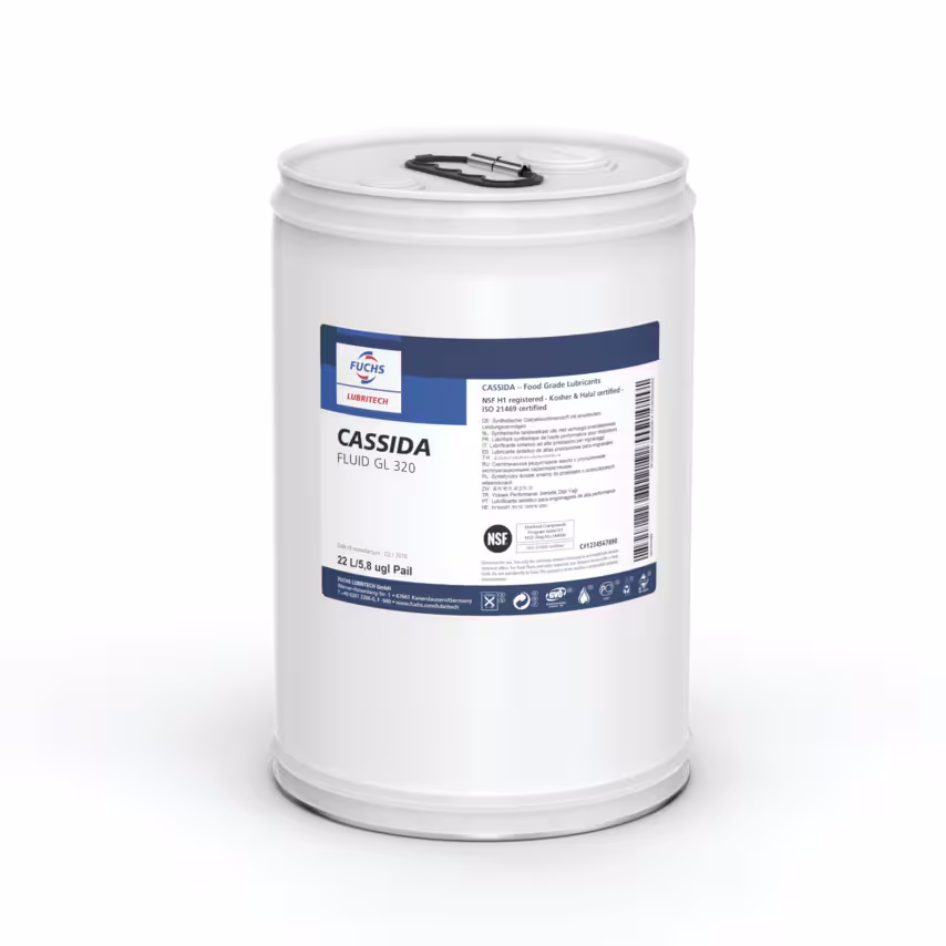 Fuchs Cassida Fluid GL 320 Food Safe Gear Lubricant - 22 Litres