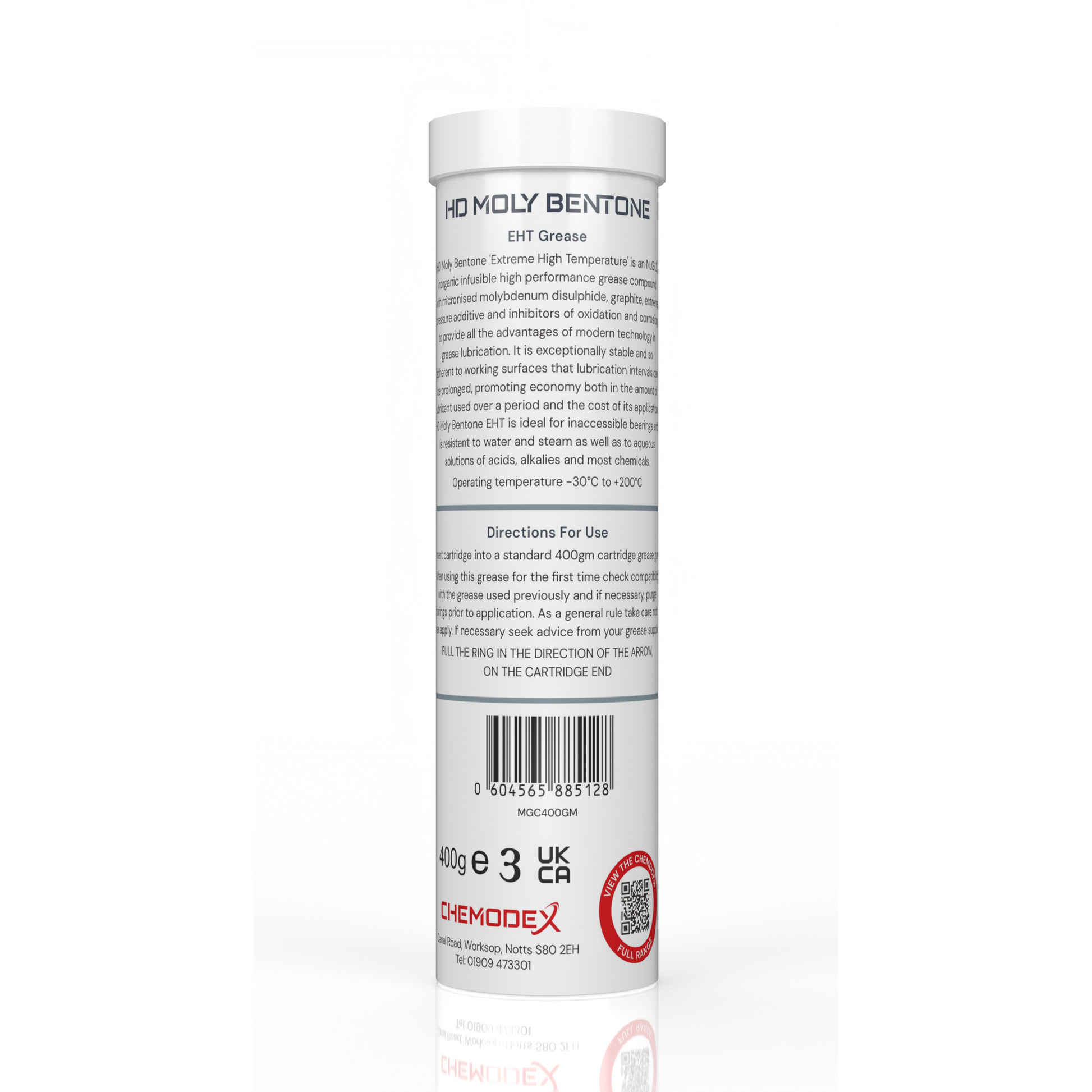 Chemodex HD Moly Bentone EHT Grease 400gm Cartridge