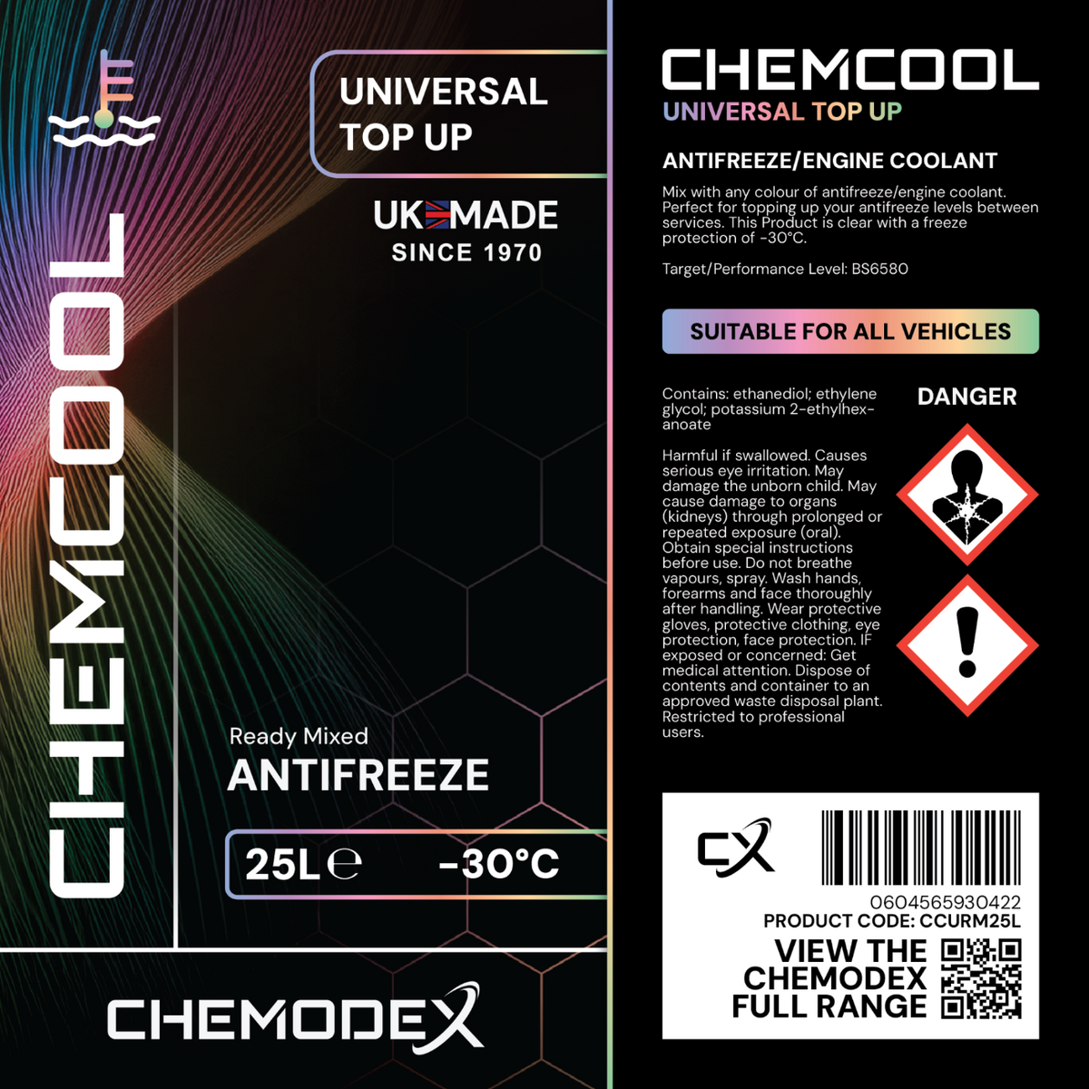 Chemcool Antifreeze - Universal Ready Mixed 25 Litre