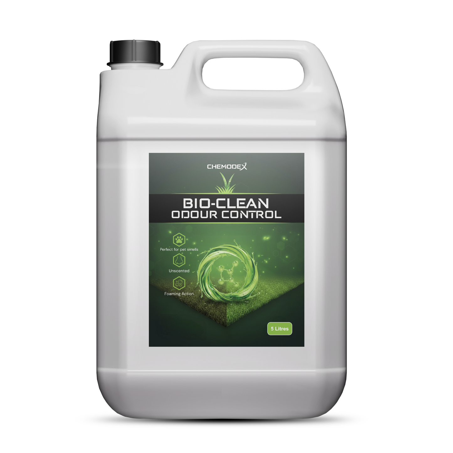 Chemodex Bio Clean Bactericidal - 5 Litres. Multi-surface Alkaline Cleaner. Highly Concentrated, Water Soluble Chemodex Bio Clean. Outdoor/Indoor Cleaning Solution.