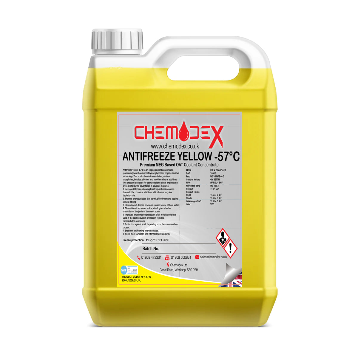 Chemodex Anti-Freeze - Yellow Long Life (-57'C)