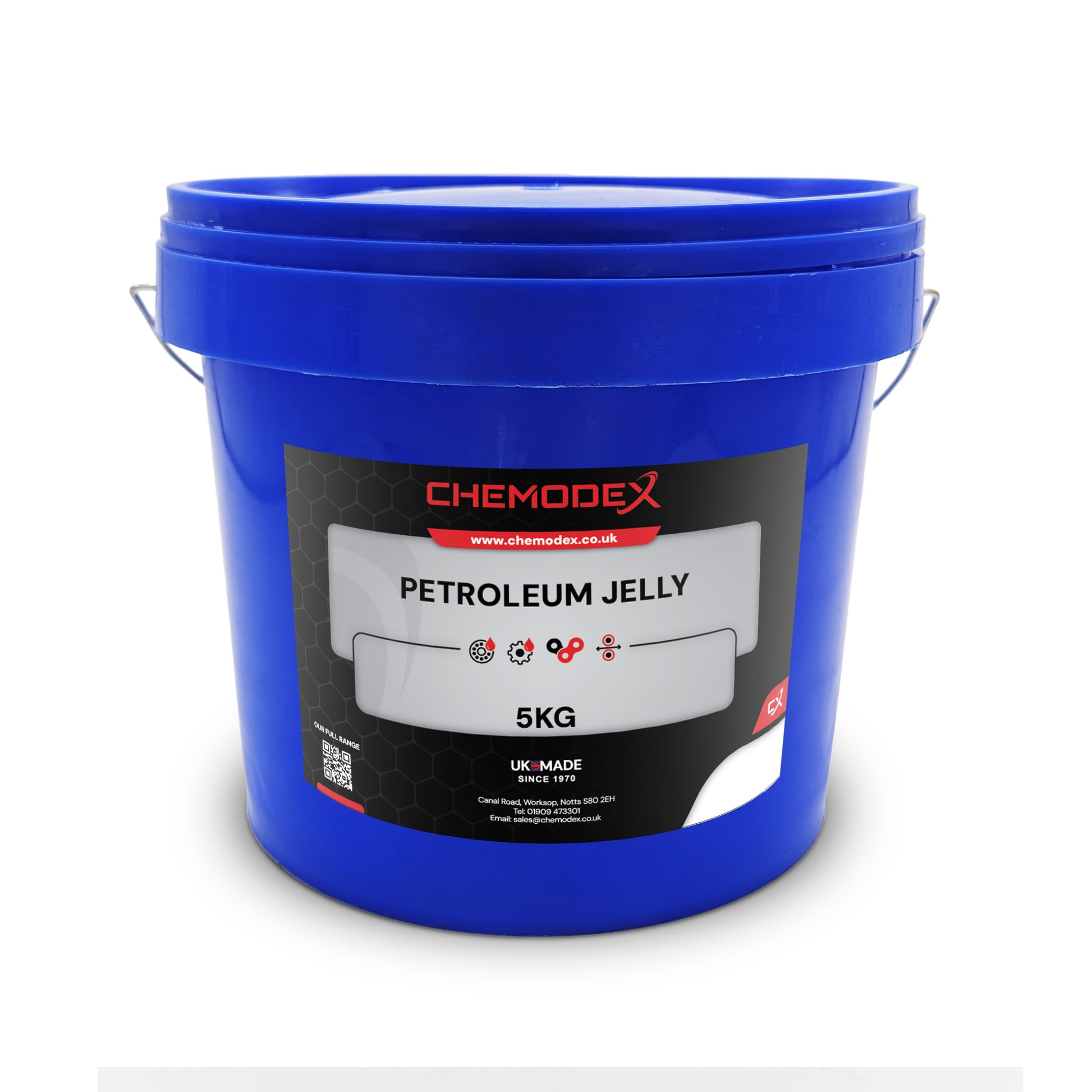 Chemodex Petroleum Jelly 5kg - Industrial Grade - Lubricant, Corrosion Protection, Mold Release. High Purity, Industrial and Commercial Use. 