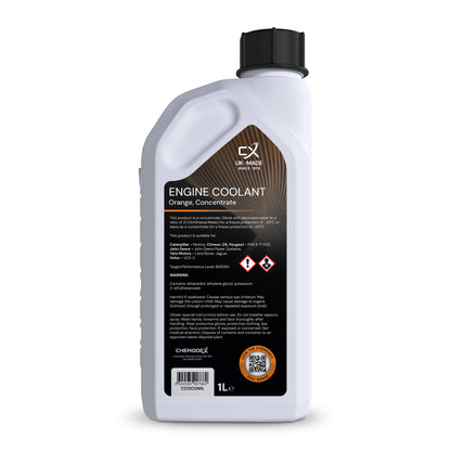 ChemCool Concentrate -60°C Antifreeze Coolant In Orange 1 Litre