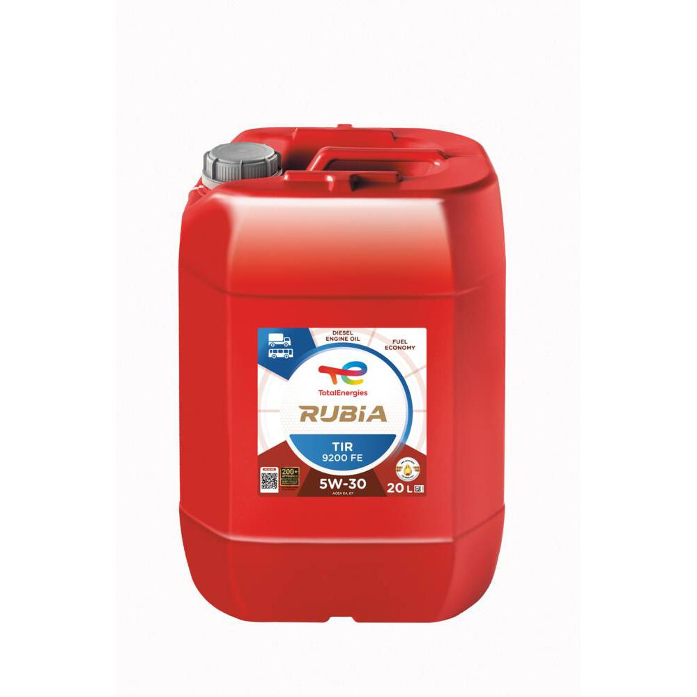 TotalEnergies Rubia TIR 9200 FE 5W-30 Engine Oil 20 Litres - Fuel Efficient 5W-30 Oil for Heavy Duty Trucks