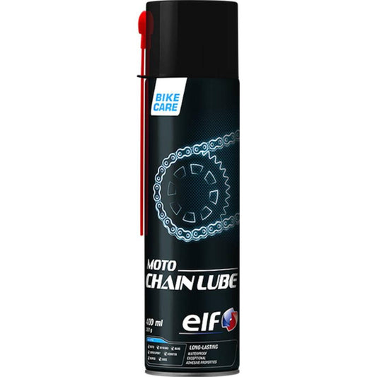 ELF MOTO High-Performance Motorcycle Chain Lube - Ultimate Protection Against Corrosion, Water, and Wear for All Riding Conditions - 400ML A/SOL
