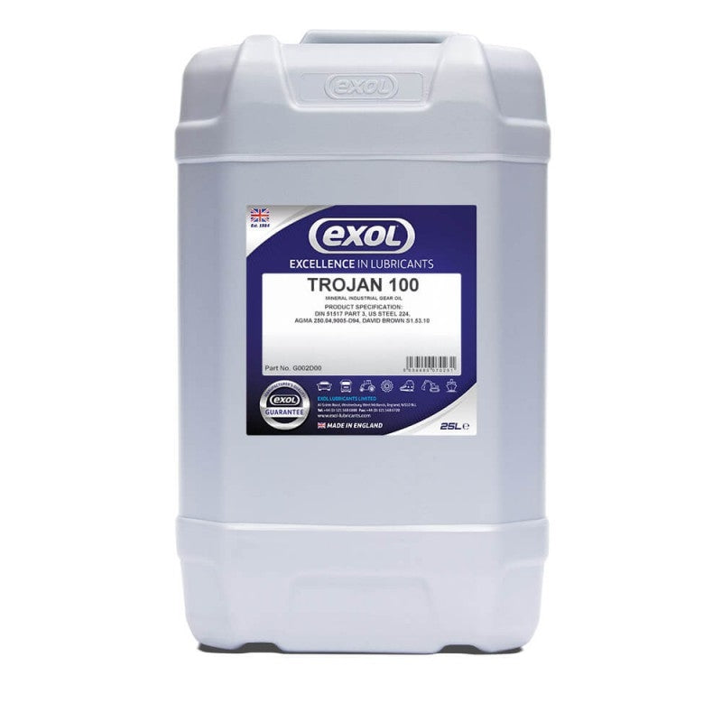 Exol Trojan 100 G002 Industrial Gear Oil 25 Litres