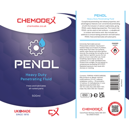 Chemodex Penol - Heavy Duty Penetrating Oil 500ml Aerosol