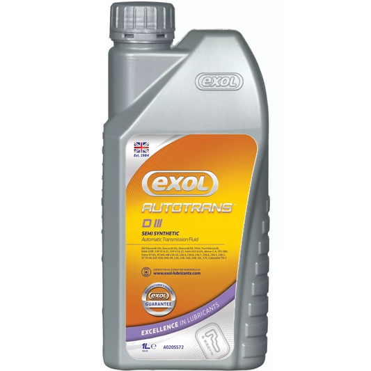 Exol Autotrans DIII Semi Synthetic Automatic Transmission Fluid (Formerly Dexron III) A020- 1 Litre