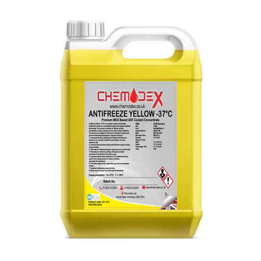 Chemodex Long Life Yellow Anti-Freeze (-37°C) - 25 Litres