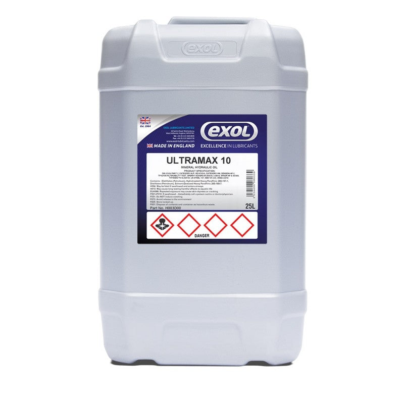 Exol Ultramax 10 Hydraulic Oil H003 - 25 Litres