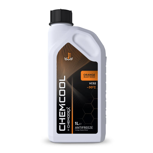 Mouseover Image, ChemCool -30°C Ready To Use, Mixed Antifreeze Coolant in Orange - Various Sizes