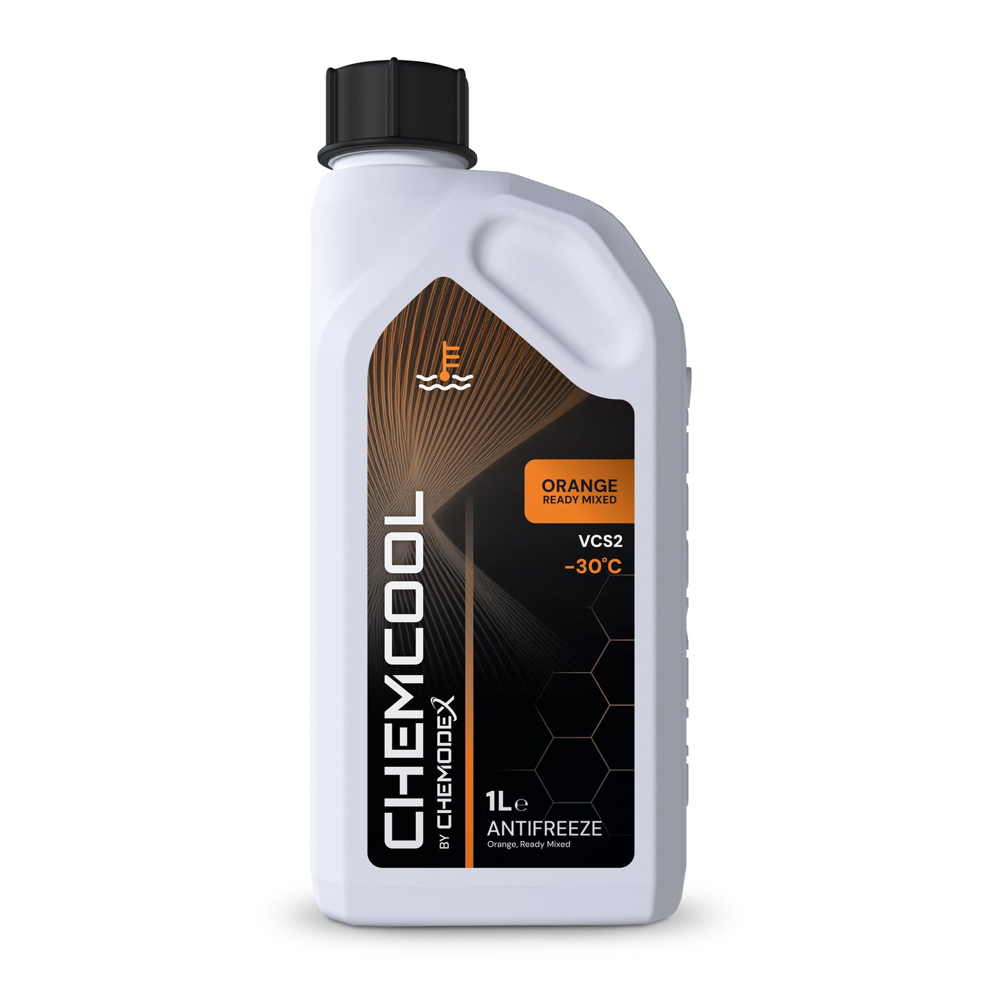 ChemCool -30°C Ready To Use Mixed Antifreeze Coolant in Orange 1 Litres