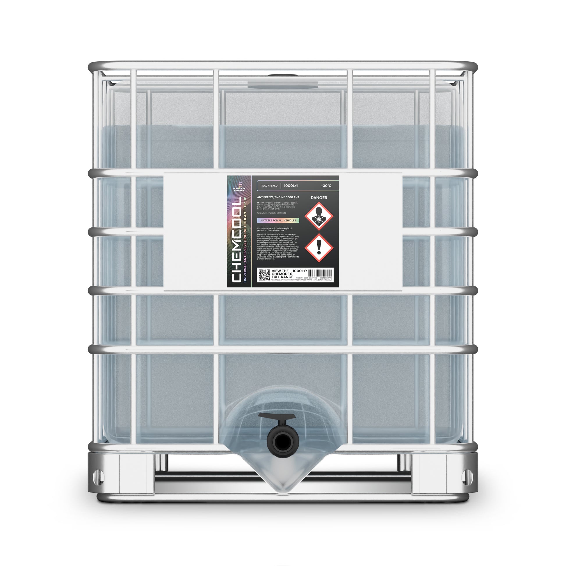 Chemodex ChemCool Universal: The Ultimate Antifreeze & Coolant Top-Up for All Vehicle Types - Various Sizes 