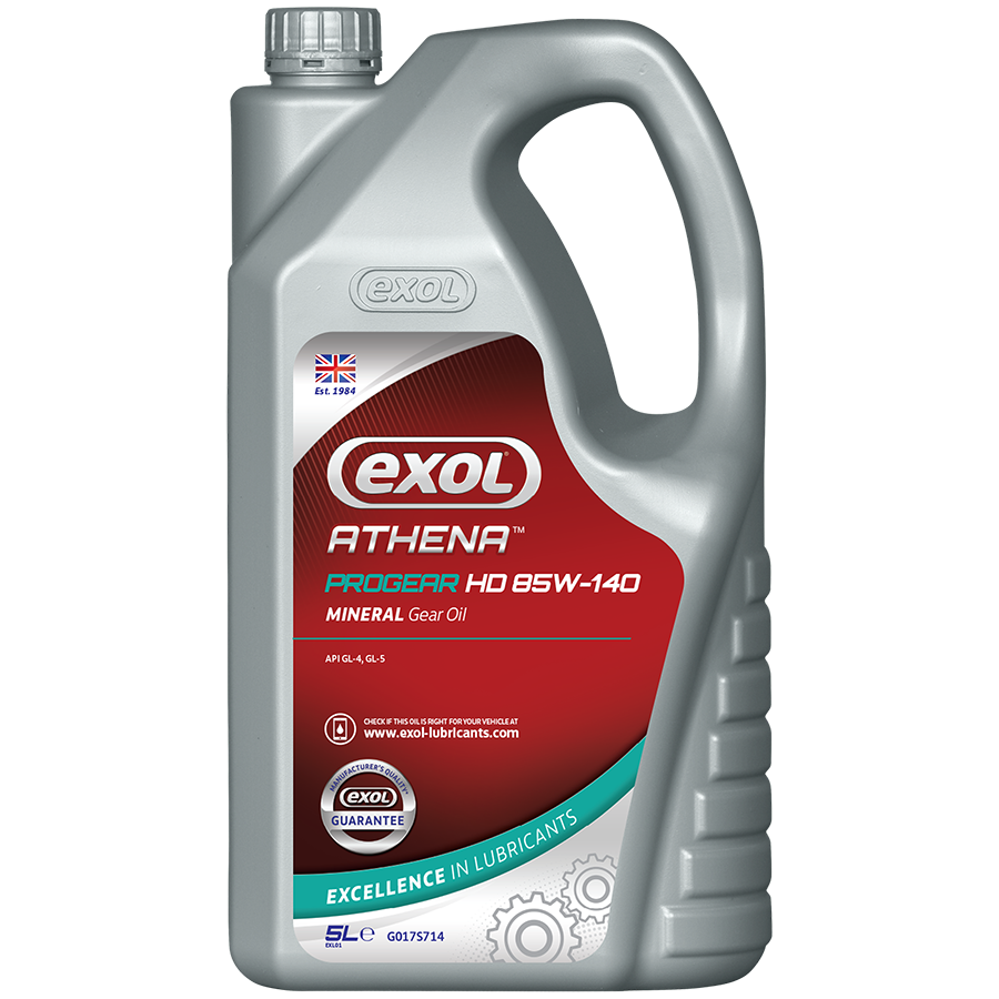 Exol Athena Progear HD 85W-140 GL-5 Mineral Oil Gear Oil - 5 Litres