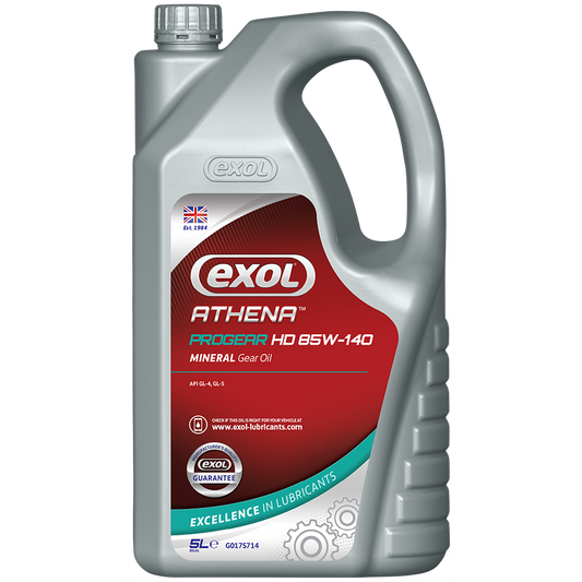 Exol Athena Progear HD 85W-140 GL-5 Mineral Oil Gear Oil - 5 Litres