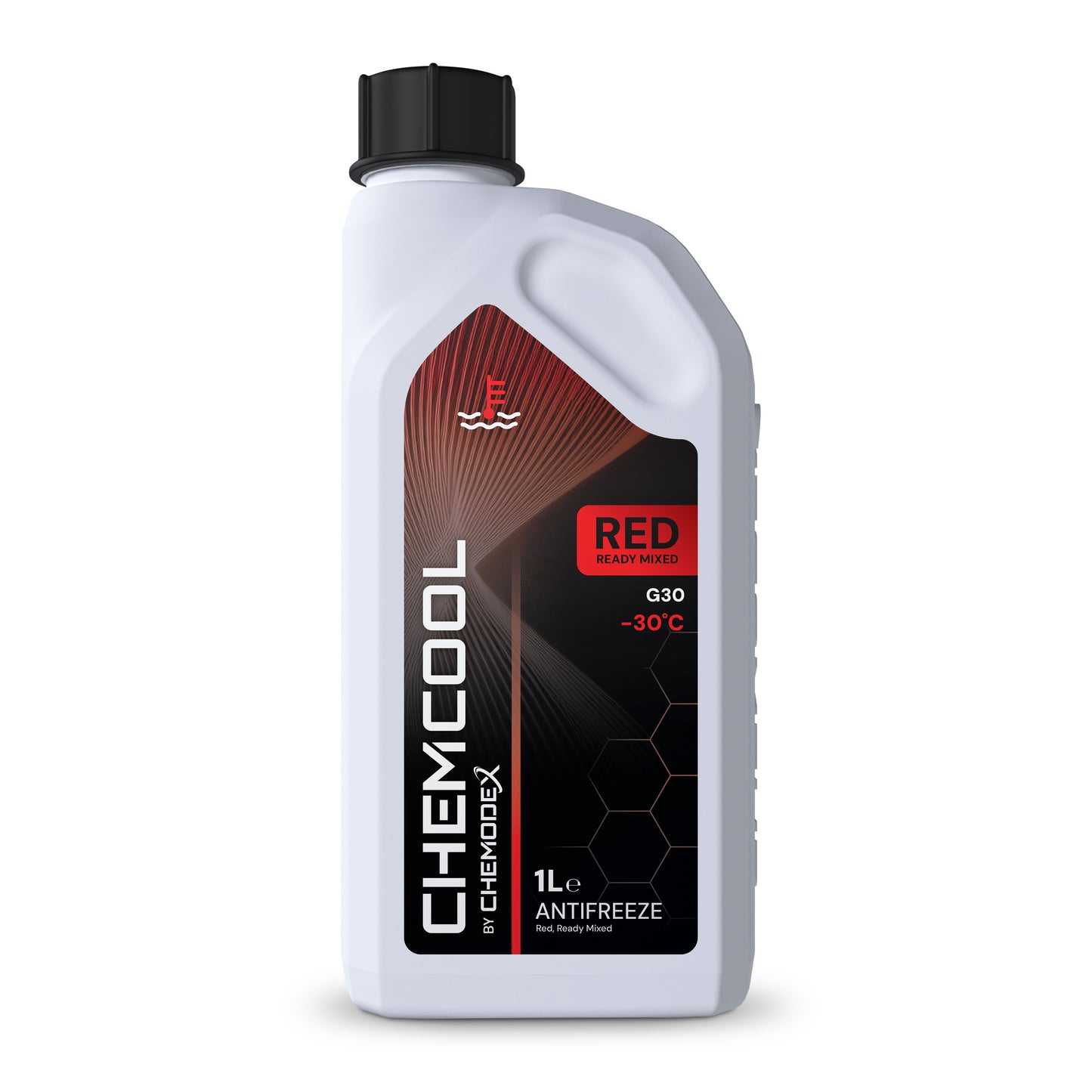 ChemCool -30°C Ready To Use, Mixed Antifreeze Coolant in Red - Various Sizes