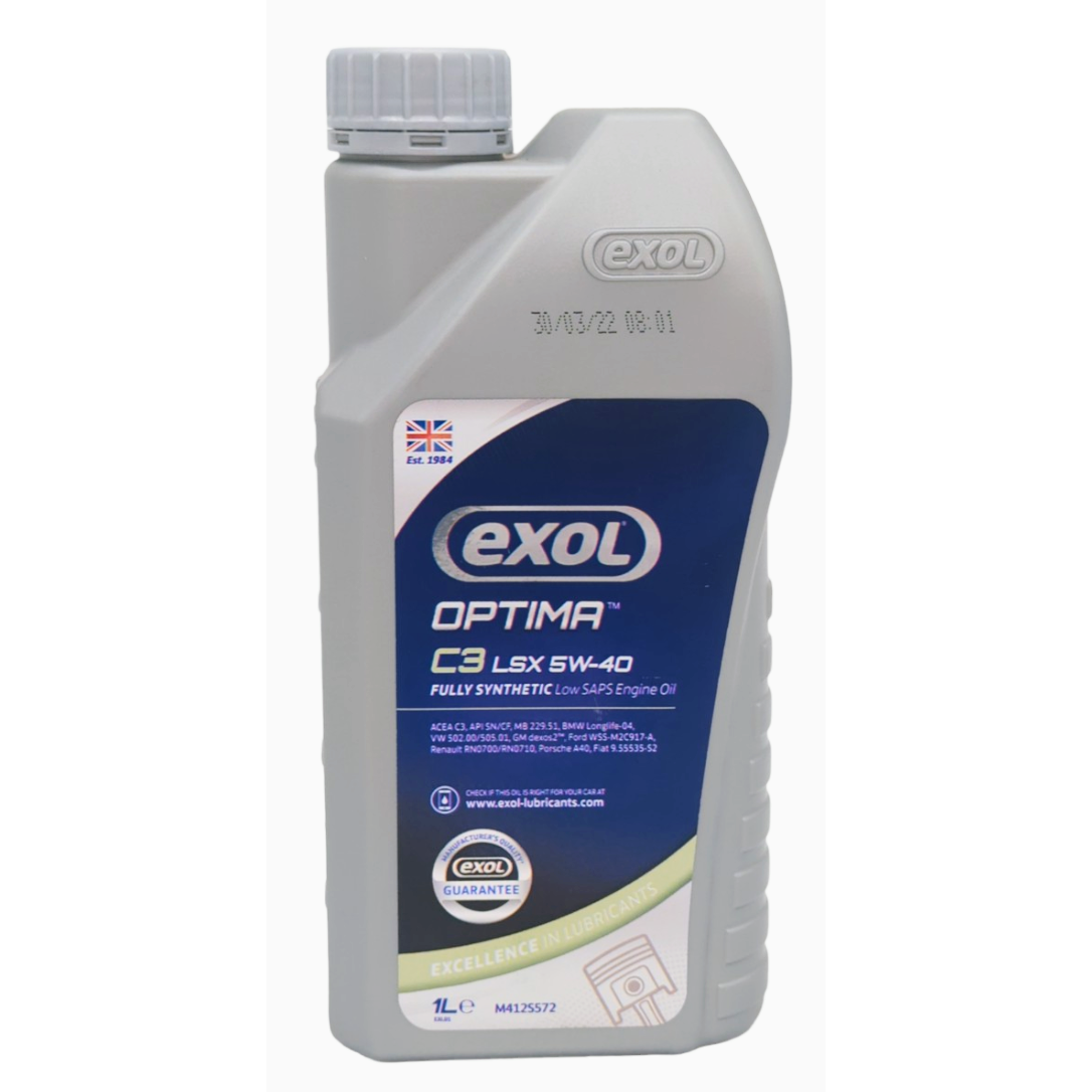 Exol Optima C3 LSX 5W-40 Engine Oil M412 - 1 Litre