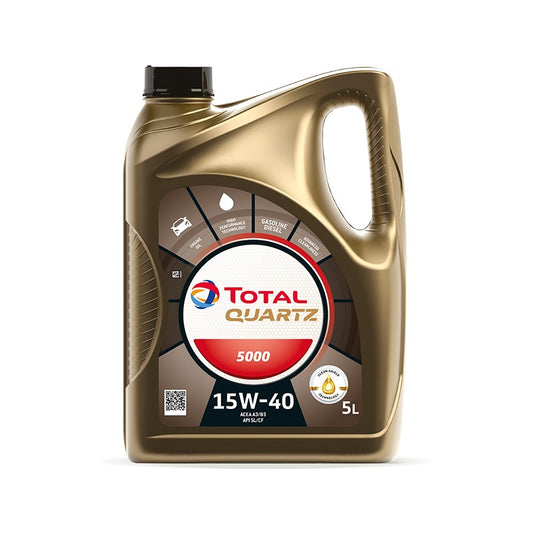 TotalEnergies Quartz 5000 15W-40 Engine Oil - 5 Litres