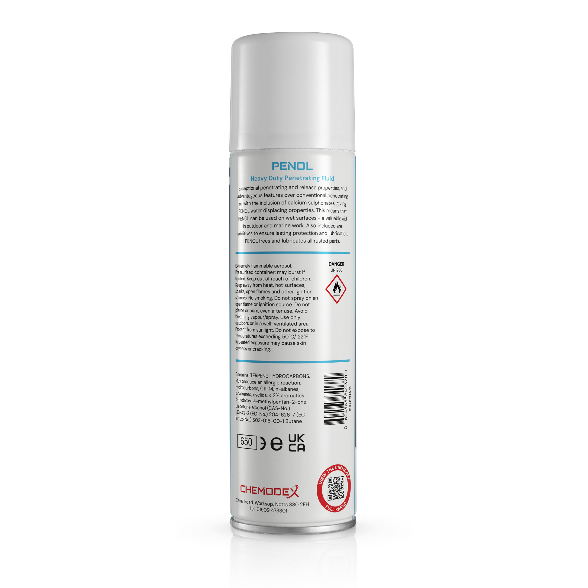 Chemodex Penol Heavy Duty Penetrating Oil 500ml Aerosol