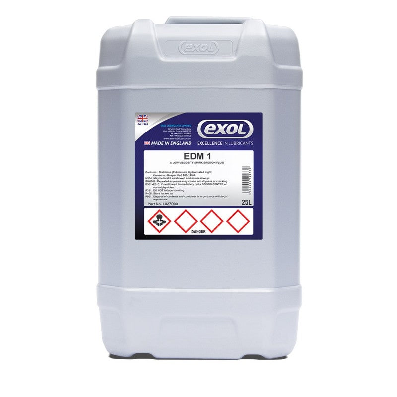 EXOL EDM 1 Spark Erosion Oil (L027) - 25 Litres