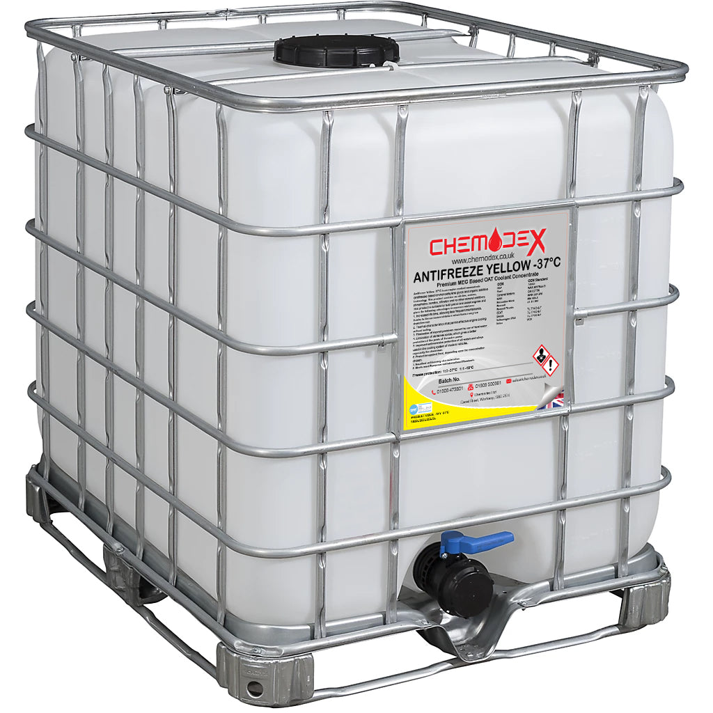 Chemodex Long Life Yellow Anti-Freeze (-37°C) - 1000 Litres In An IBC